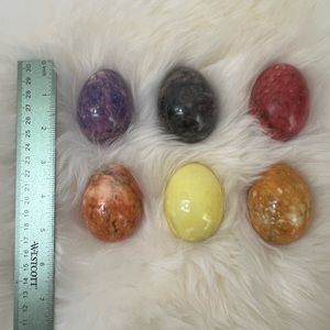 Beautiful Vintage Marble Alabaster Eggs